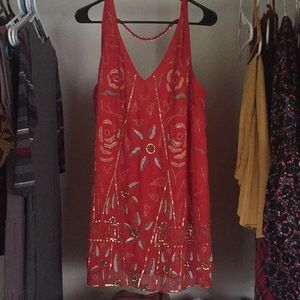 Free people beaded flapper style dresss